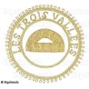 Badge / Macaron GLNF – Grande tenue provinciale – Grand Surintendant – Les Trois Vallées – Brodé main
