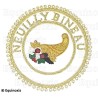 Badge / Macaron GLNF – Grande tenue provinciale – Grand Intendant – Neuilly Bineau – Brodé main