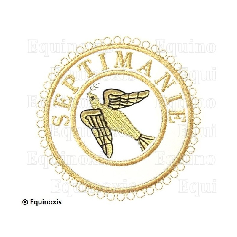 Badge / Macaron GLNF – Grande tenue provinciale – Grand Expert – Septimanie – Brodé machine