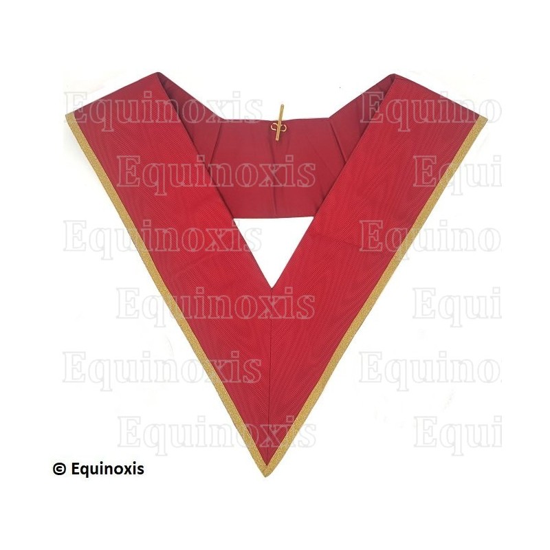 Sautoir maçonnique moiré – RER – CBCS – Commandeur