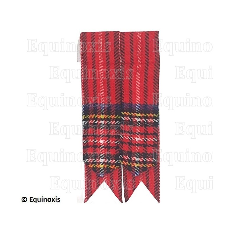 Flashes en tartan pour chaussettes de kilt – Royal Stuart