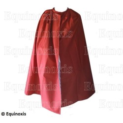 Cape martiniste – Rouge doublée de blanc