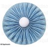 Cocarde bleue avec bouton blanc