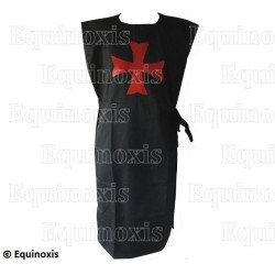 Chlamyde maçonnique – Chlamyde noire avec croix pattée rentrée