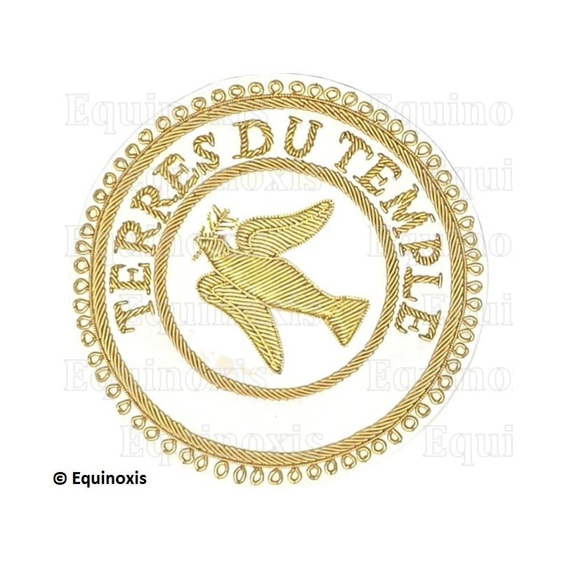 Badge / Macaron GLNF – Grande tenue provinciale – Grand Expert – Terres du Temple – Brodé main