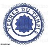 Badge / Macaron GLNF – Petite tenue provinciale – Grand Hospitalier – Terres du Temple – Brodé main