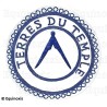 Badge / Macaron GLNF – Petite tenue provinciale – Grand Inspecteur – Terres du Temple – Brodé main
