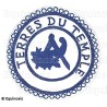 Badge / Macaron GLNF – Petite tenue provinciale – Grand Intendant – Terres du Temple – Brodé main