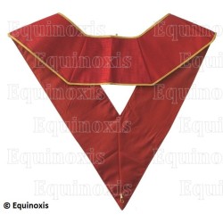 Sautoir martiniste moiré – Supérieur Inconnu Libre Initiateur (SILI) – Rouge – Brodé main