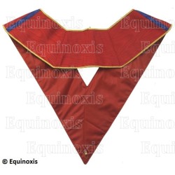 Sautoir martiniste moiré – Supérieur Inconnu Libre Initiateur (SILI) – Rouge – Filiation russe – Brodé main