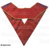 Sautoir martiniste moiré – Supérieur Inconnu Libre Initiateur (SILI) – Rouge – Filiation russe – Brodé main