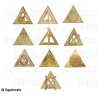 Bijoux maçonniques – Arche Royale Domatique – Set de 10 Officiers