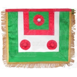Tablier maçonnique en simili-cuir – RER – Maître Ecossais de Saint André – Député Maître