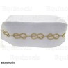 Chapeau maçonnique – Rite Opératif de Salomon – Blanc – Taille 62