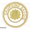 Badge / Macaron GLNF – Petite tenue provinciale – Grand Hospitalier – Dauphiné Savoie – Brodé main