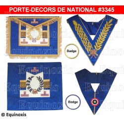 Ensemble GLNF complet avec porte-décors national – Petite tenue + Grande tenue nationales – Brodées main