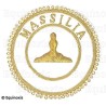 Badge / Macaron GLNF – Grande tenue provinciale – Premier Grand Surveillant – Massilia – Brodé main