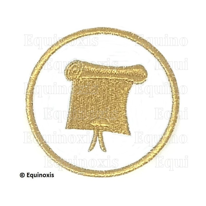 Badge / Macaron GLNF – Grande tenue nationale – Grand Orateur – Brodé machine