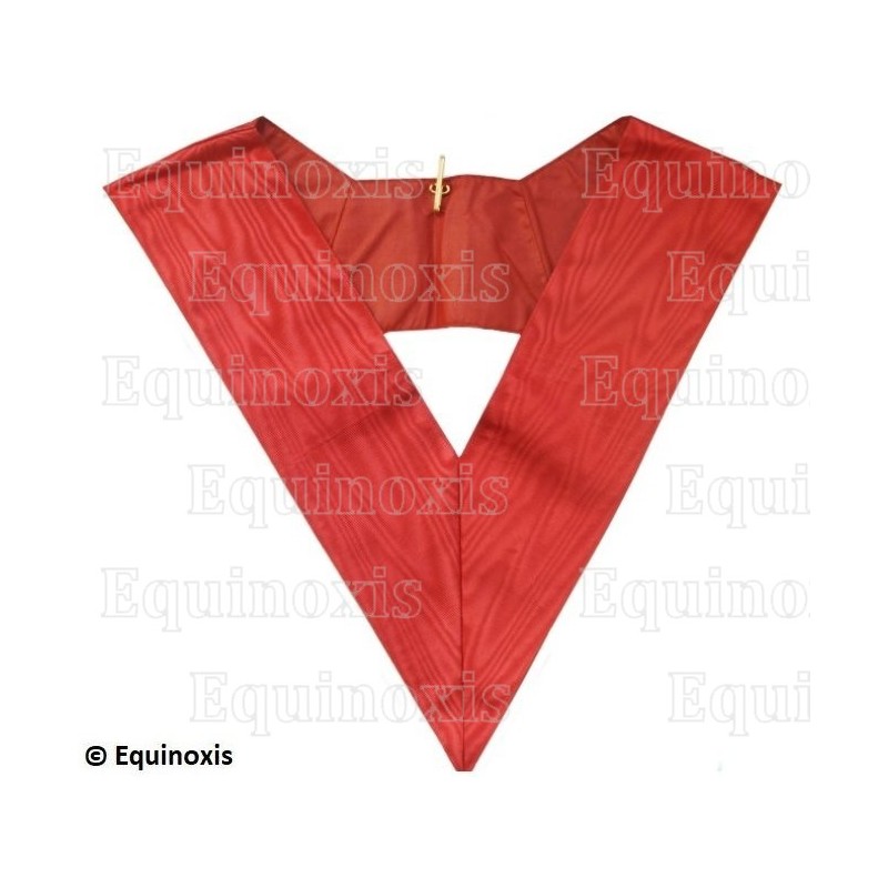 Sautoir maçonnique moiré – Rouge