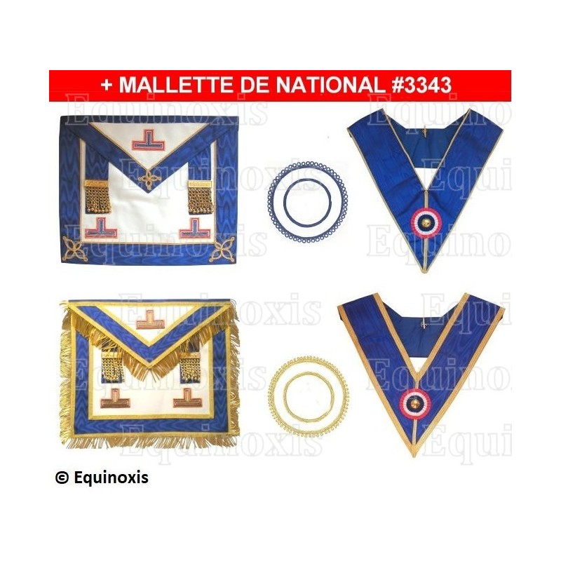 Ensemble GLNF complet avec mallette nationale – Petite Tenue + Grande Tenue Provinciale – Brodées machine