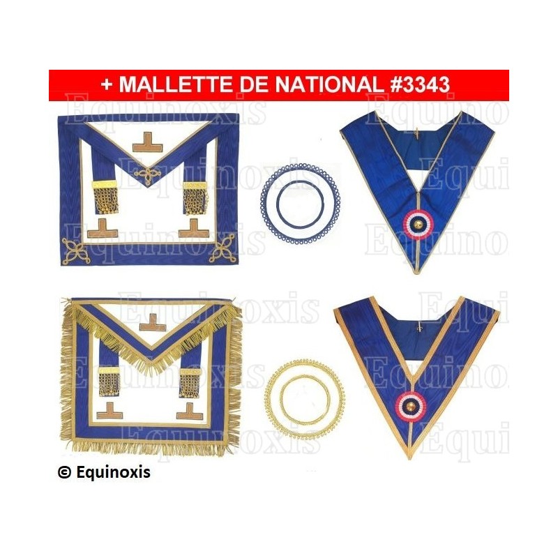 Ensemble GLNF complet avec mallette nationale – Petite Tenue + Grande Tenue Provinciale – Brodées main
