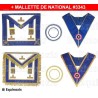 Ensemble GLNF complet avec mallette nationale – Petite Tenue + Grande Tenue Provinciale – Brodées main