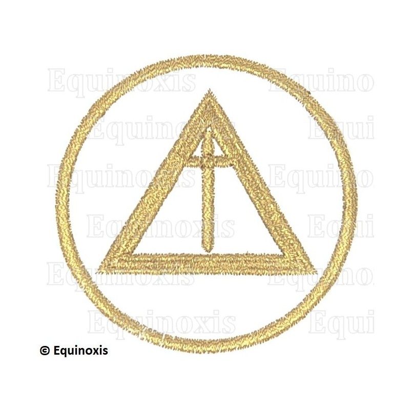 Badge / Macaron national – Arche Royale Domatique – Grand Gardien – Brodé machine