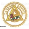 Badge / Macaron – Arche Royale Domatique – Officier Provincial – Grand Intendant – Dauphiné Savoie – Brodé main