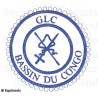 Badge / Macaron GLC – Petite tenue provinciale – Protocole – Bassin du Congo – Brodé machine