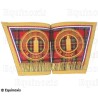 Gantelets Rite Standard d'Ecosse (RSE) – Deuxième Surveillant – Brodés machine
