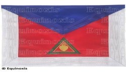 Tablier maçonnique en satin – REAA – 26ème degré – Prince de Mercy / Ecossais Trinitaire – Brodé machine – 2