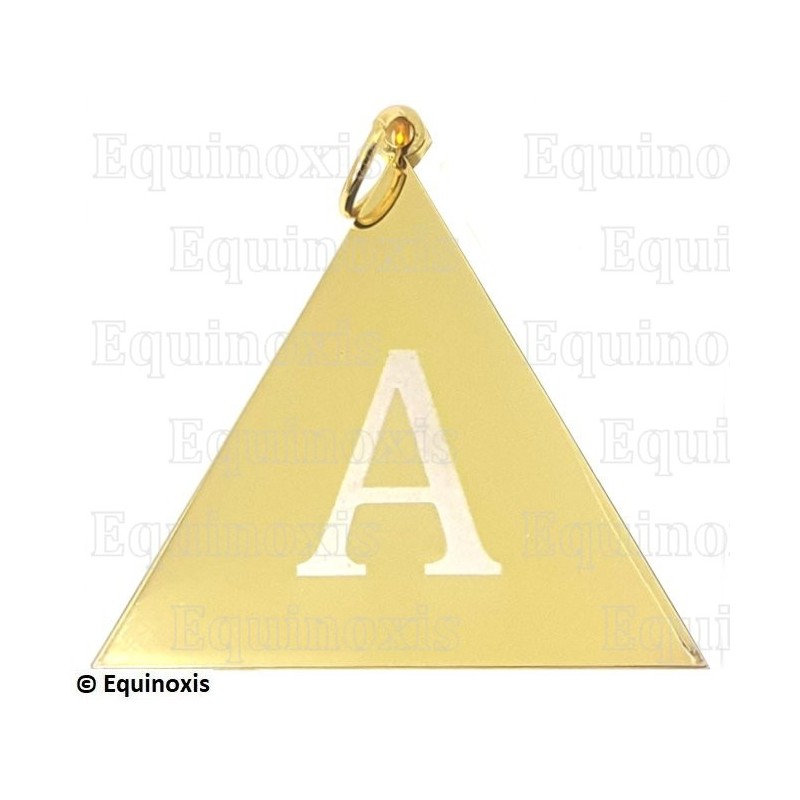 Bijou maçonnique de grade – REAA – 19ème degré – Grand Pontife / Sublime Ecossais – Recto