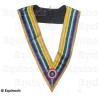 Sautoir maçonnique moiré – Nautoniers – Grand Officier National d'Honneur – Cocarde française