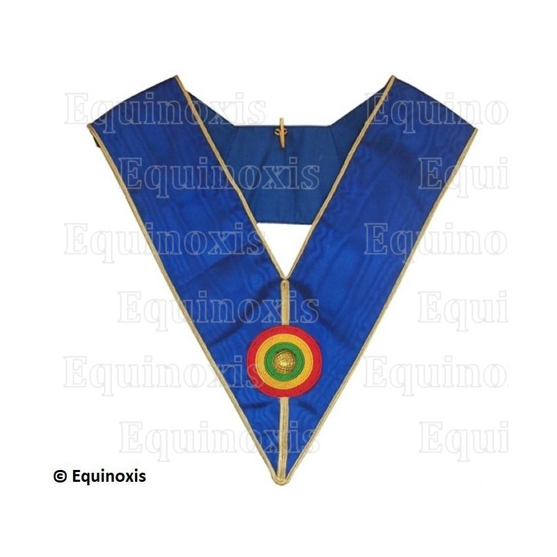 Sautoir maçonnique moiré – GLB – Petite tenue provinciale