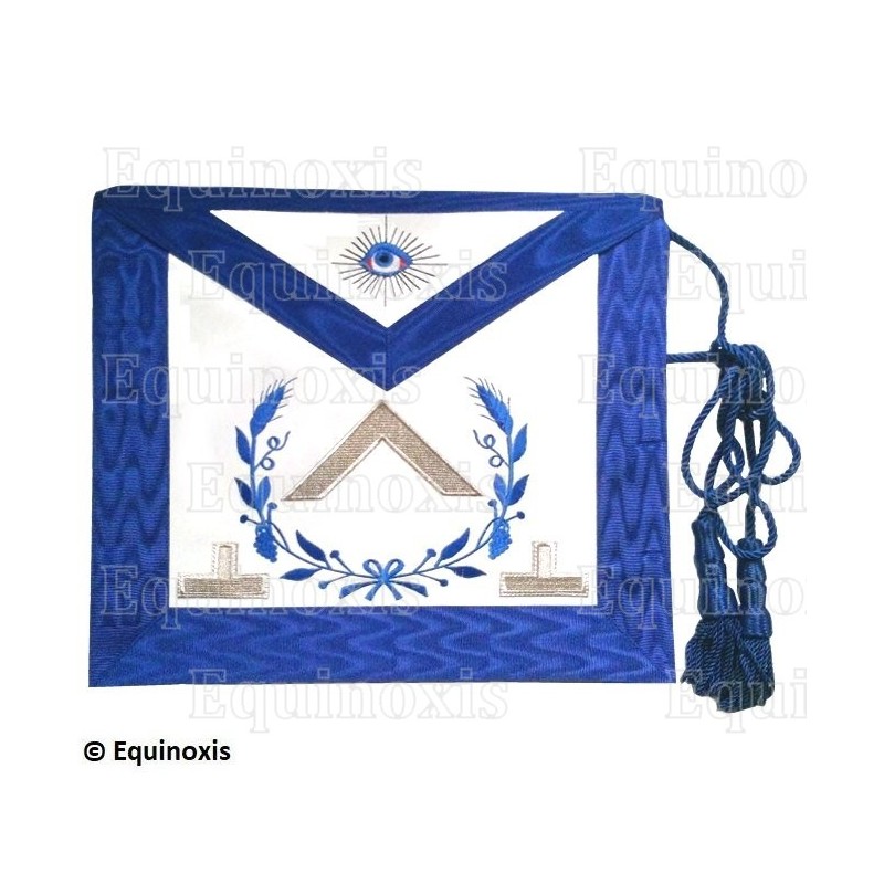 Tablier maçonnique en cuir – Rite York – Vénérable Maître – 1