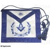 Tablier maçonnique en simili cuir – Rite York – Maître – Equerre et Compas + G