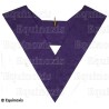 Sautoir maçonnique moiré – Rite York – Passé Maître Immédiat – Violet