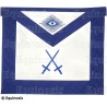 Tablier maçonnique en cuir – Rite York – Maître des Cérémonies 1 – Brodé machine