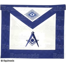 Tablier maçonnique en cuir – Rite York – Premier Diacre – Brodé machine