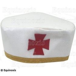 Toque maçonnique souple avec liseré doré – RER – CBCS – Taille 61