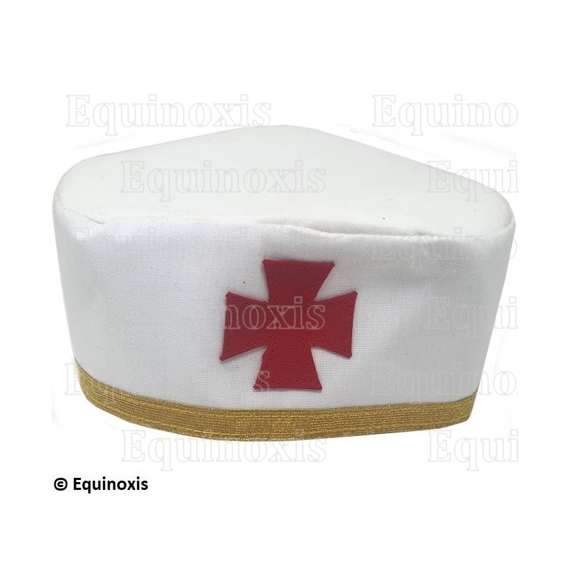 Toque maçonnique souple avec liseré doré – RER – CBCS – Taille 61