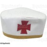 Toque maçonnique souple avec liseré doré – RER – CBCS – Taille 61