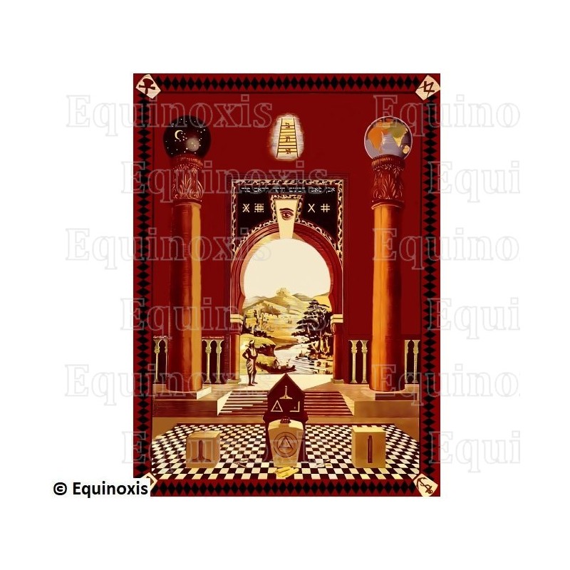 Tableau de Loge maçonnique – La Marque – Maître – 70 cm x 50 cm