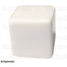 Cube blanc en acrylique – 2,5 cm x 2,5 cm x 2,5 cm