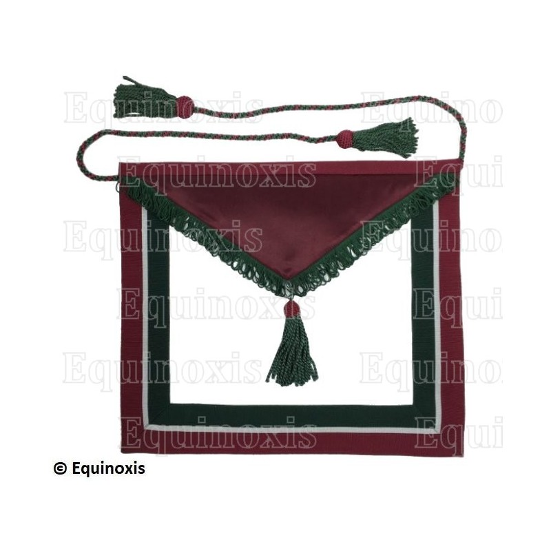 Tablier maçonnique en cuir – Rite Moderne d'Ecosse – Rose-Croix