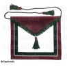 Tablier maçonnique en cuir – Rite Moderne d'Ecosse – Rose-Croix