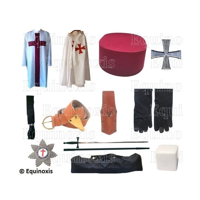 Ensemble maçonnique avec sacoche – Knights Templar (KT) – Chevalier Templier – 1