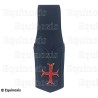 Porte-épée cuir – Porte-épée cuir noir pour épée fine – Croix templière pattée rentrée