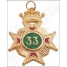 Médaille de commandeur – 33ème degré du REAA 