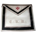 Tablier maçonnique en cuir – REAA – 30ème degré – Chevalier Kadosch – CKH